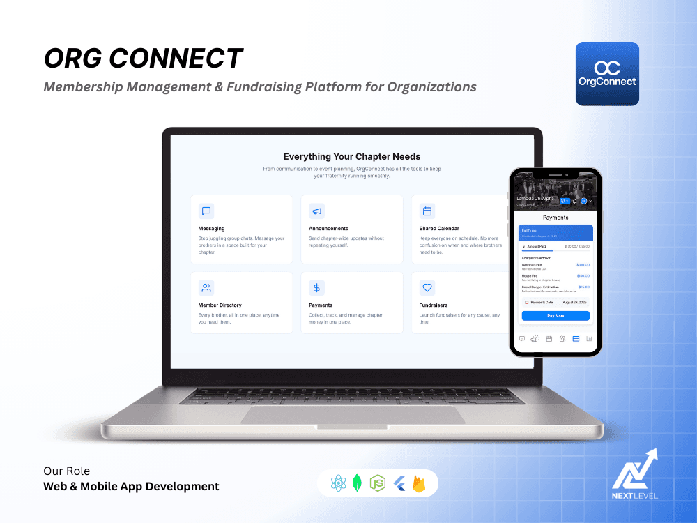 ORG Connect — Organization Management & Fundraising Platform app screenshot