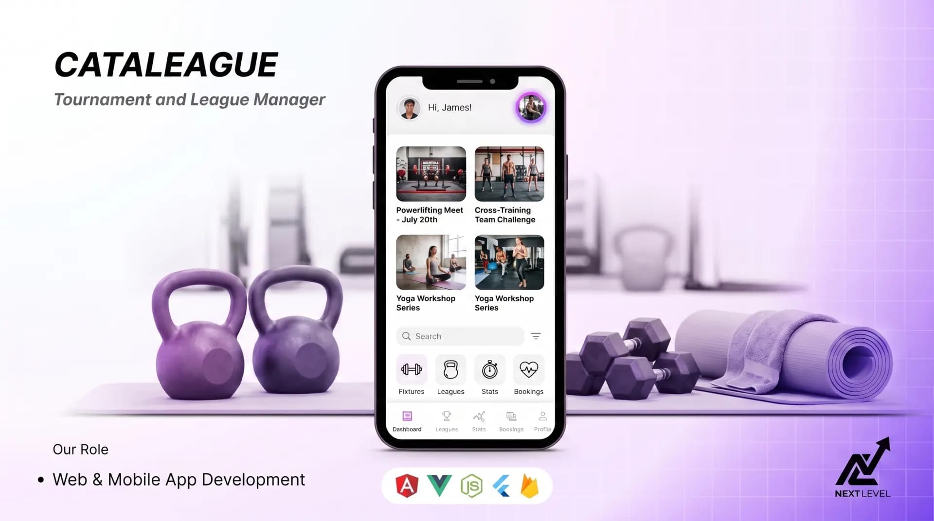Cataleague tournament and league management app