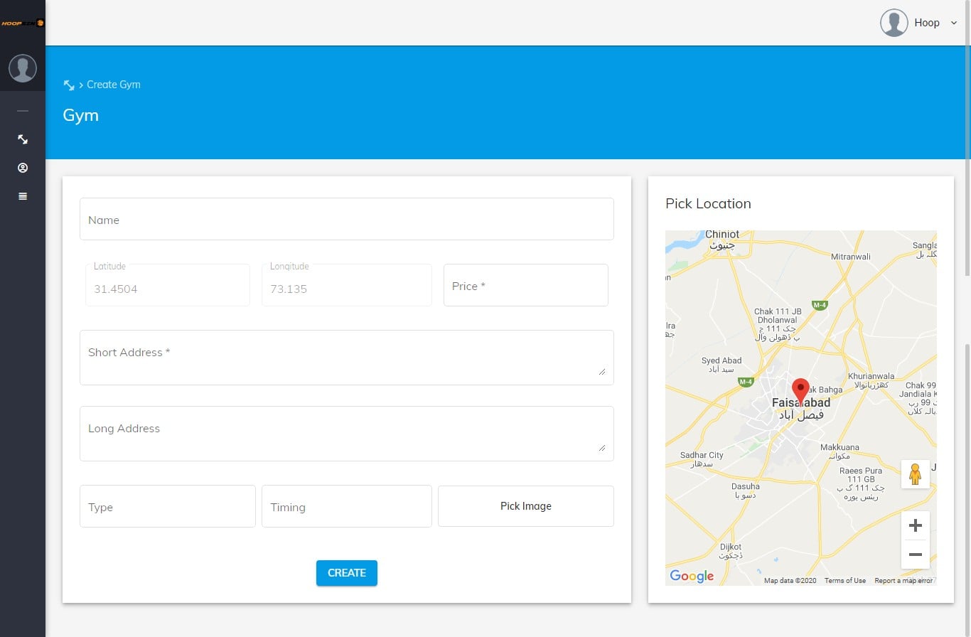 Gym Management Dashboard — Web Admin