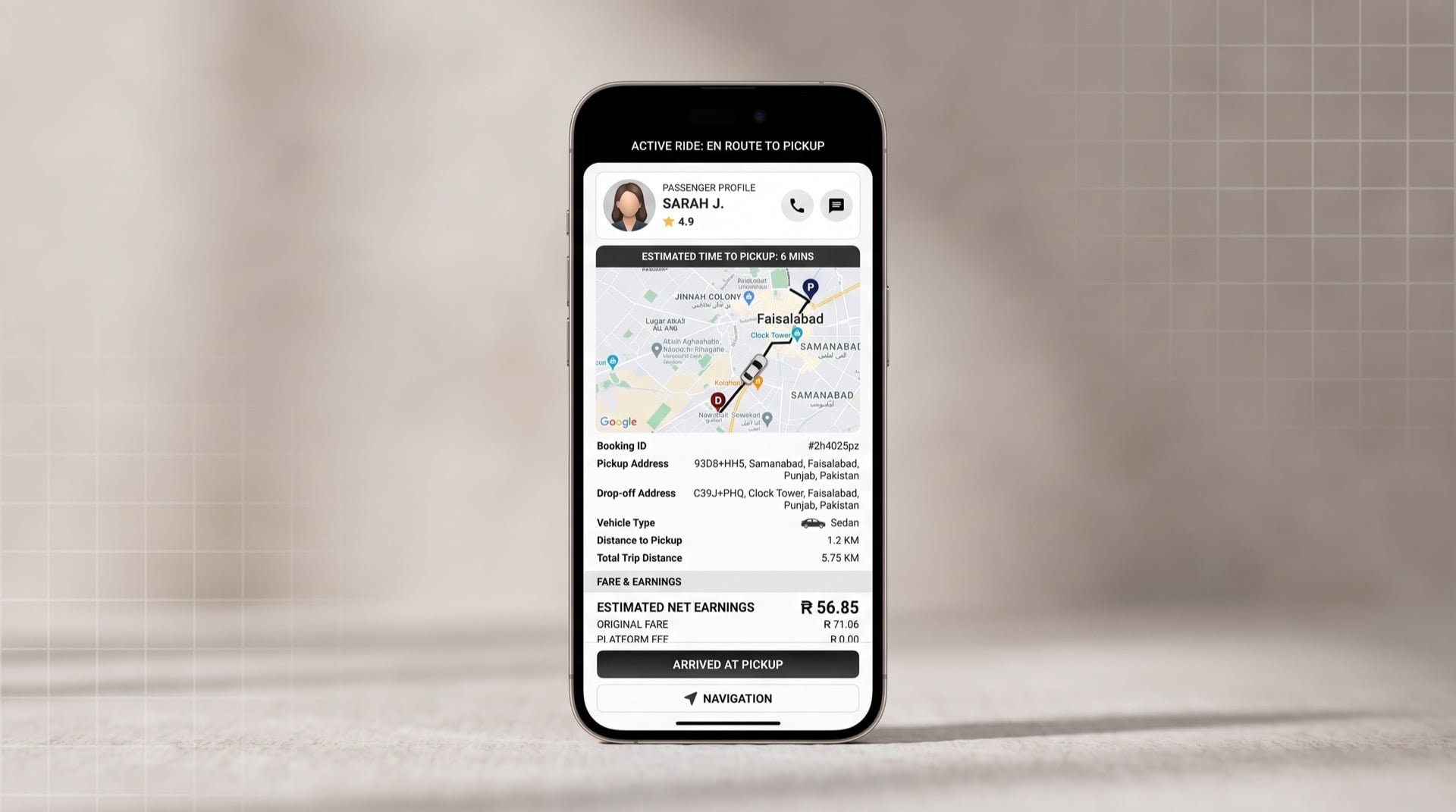 Driver App — iOS + Android